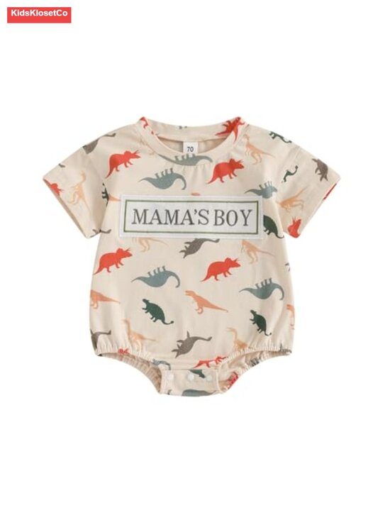 Other - Funny Letter Embroidery Short Sleeve Romper Newborn Baby